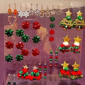 Christmas earrings. Handmade with care and love.